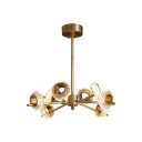 Loft Industry Modern - Gold Ring Diamond Chandelier